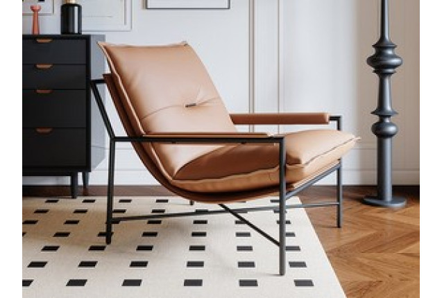 Stylish Lounge Chair (Model KRD-A196-ZP-KQS-XXY)