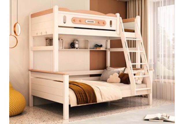 Stylish Twin-Over-Twin Bunk Bed (Model QCTB-US3030#-ZMC-HTS-GT-1.5-ETC)