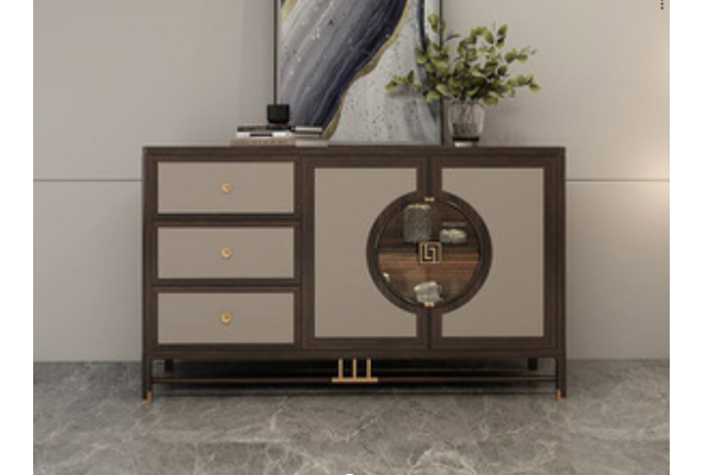 Modern Drawer Shelf with Cabinet (MYDF-501-B-CBG)