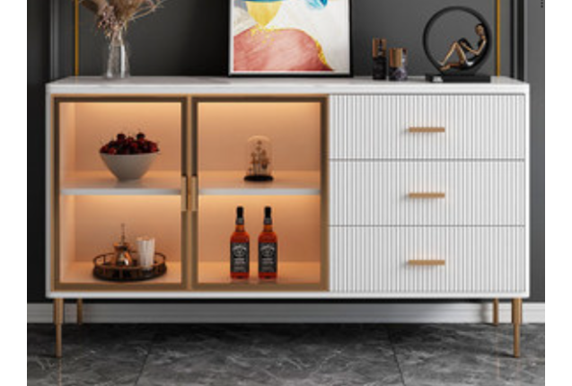 Modern Drawer Shelf with Cabinet (MFX-DJ311-YB-BS-CBG)