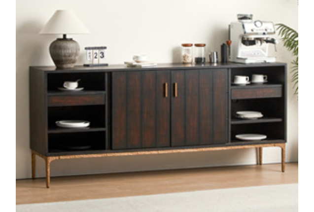 Modern Drawer Shelf with Cabinet (HSZY-Y113-2.0-CBG)