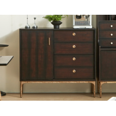 Modern Drawer Shelf with Cabinet (HSZY-Y116-1.1-CBG)