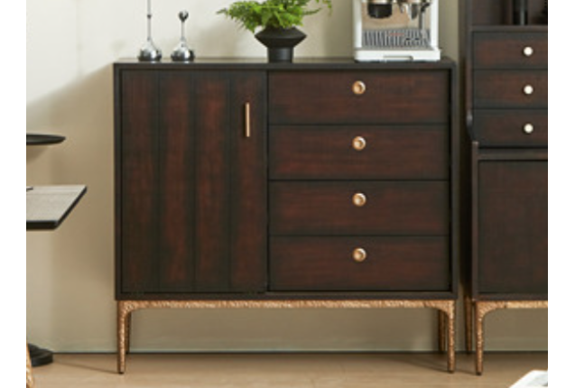 Modern Drawer Shelf with Cabinet (HSZY-Y116-1.1-CBG)