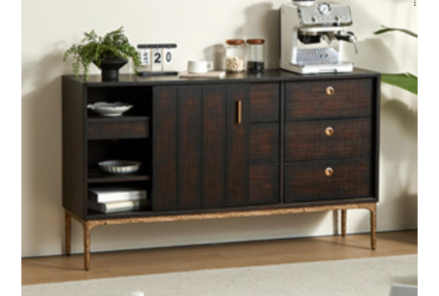 Modern Drawer Shelf with Cabinet (HSZY-Y115-1.5-CBG)