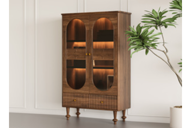 Modern Drawer Shelf with Cabinet (FMYY-01-CBG)