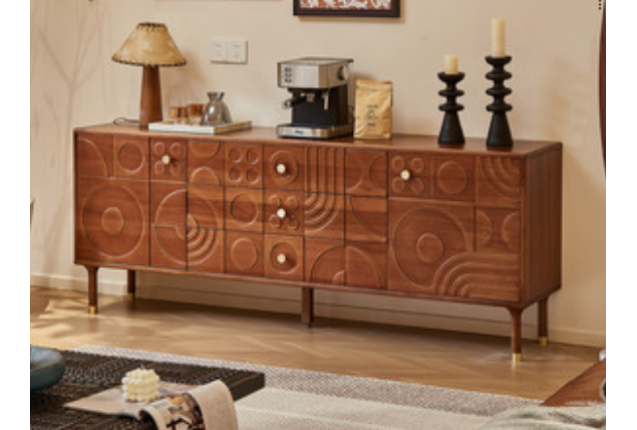 Modern Drawer Shelf with Cabinet (JLSG-HY201#-CBG)