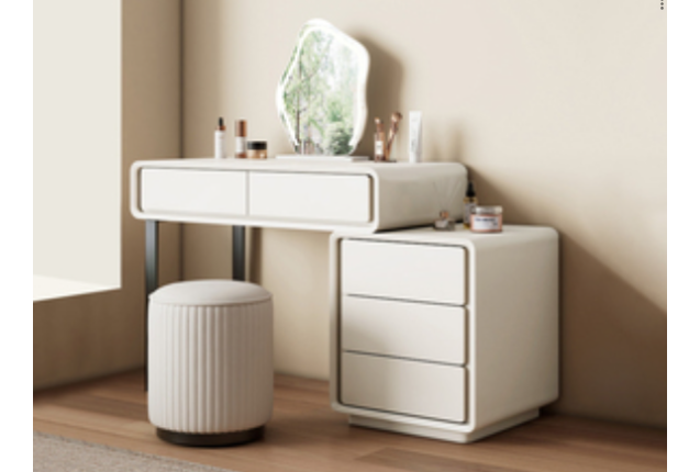 Vanity Cabinet + Vanity Table Set (KQD-WT02-B-SZT)