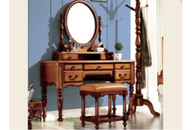 Vanity Table + Vanity Mirror + Vanity Stool Set (AFY-XM-ZT802-ZT+ZJ-ZTZH)