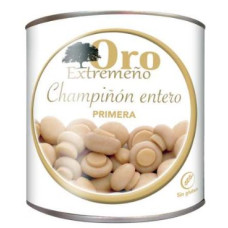 Oro Extremeño Whole Mushrooms Can 3Kg 1330 GRS x 6