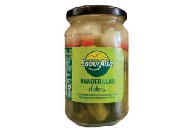 Saboralsa Sweet Pickles in Vinegar Jar 1/2 kg x 12