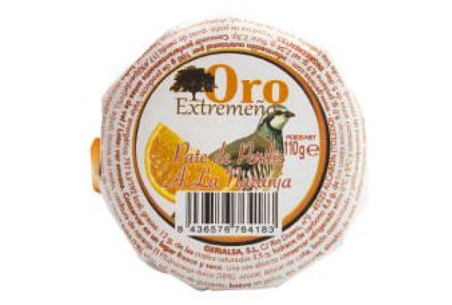 Oro Extremeño Partridge Pate with Orange 100GR x 12