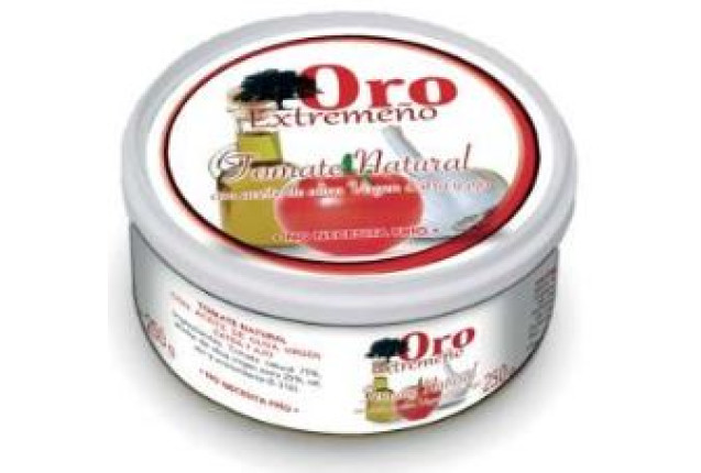 Oro Extremeño Natural Tomato with Virgen Extra Olive Oil and Garlic JO 250 GRS x 48