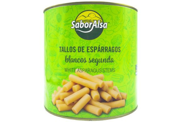 White Asparagus Stem Can 3 Kg (Medium) x 6