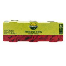 Saboralsa Roast Red Pepper- Strips Pack-3 (80g X 3) 240 GR x 14