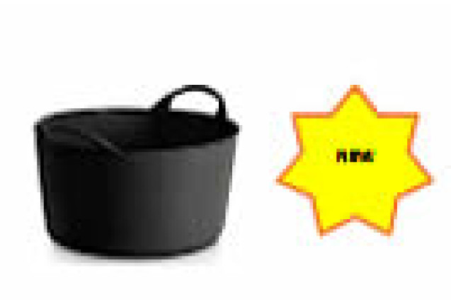 Pongal Large Strong Flexible Bucket 14L Black x 12