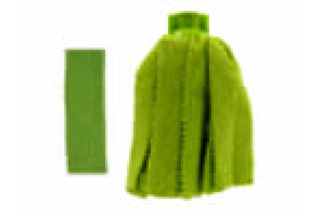 Pongal Mini Mop Ultrathin Microfiber Wave Strips Green x 20