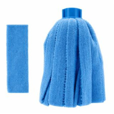 Pongal Mini Mop Ultrathin Microfiber Wave Strips Blue x 20