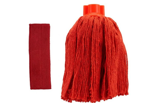 Pongal Mini Mop Ultrathin Microfiber Wave Strips Red x 20