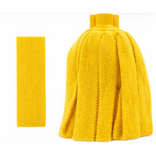 Pongal Mini Mop Ultrathin Microfiber Wave Strips Yellow x 20