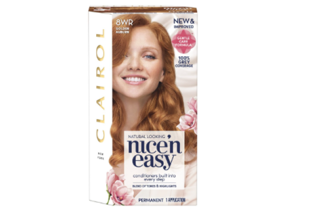 Clairol Nice N Easy Care Colour Golden Auburn 8WR x 3