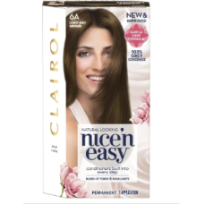 Clairol Nice N Easy Care Colour Light Ash Brown 6A x 3