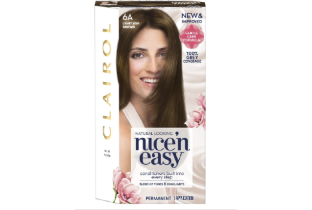 Clairol Nice N Easy Care Colour Light Ash Brown 6A x 3