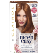Clairol Nice N Easy Care Colour Light Auburn 6R x 3