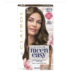 Clairol Nice N Easy Care Colour Light Brown 6 x 3