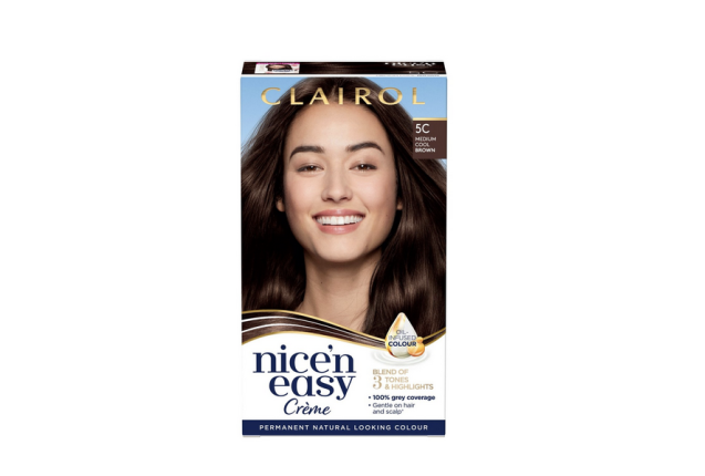 Clairol Nice N Easy Care Colour Medium Cool Brown 5C x 3