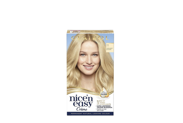 Clairol Nice N Easy Care Colour Ultra Light Blonde 11 – Radiant, Natural-Looking Blonde Hair x 3