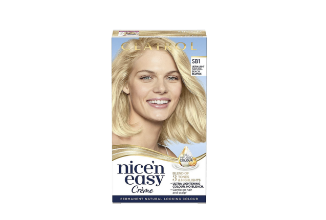 Clairol Nice’n Easy Care Colour Ultra Light Natural Beach Blonde SB1 x 3