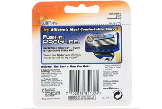 Gillette Fusion Blades 8S x 10