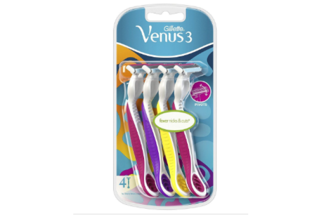 Gillette Razors Blades & Trimmers Venus Disposable Razors 3 Colours 4 x 4