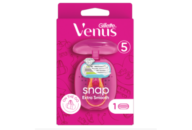Gillette Razors Blades & Trimmers Venus Snap Razor With Pink Case x 6