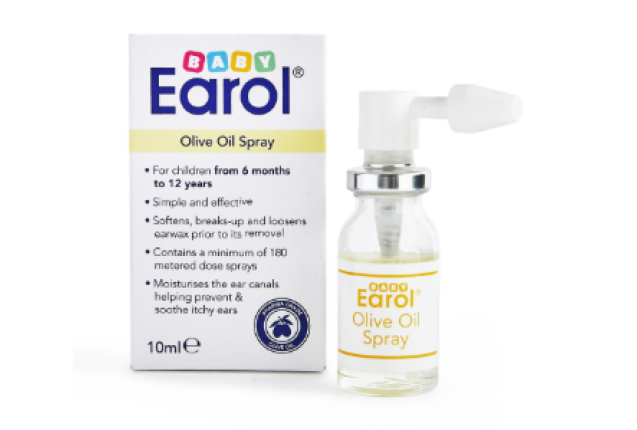 Earol Ear Wax Remover Baby Olive Oil Spray 10ml x 24