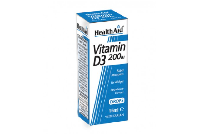 Healthaid Vitamin D3 200IU Drops 15ml x 12