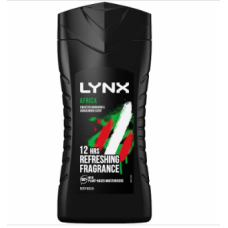Lynx Shower Gel Africa 225Ml x 6