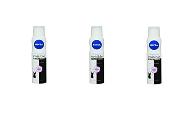 Nivea Black & White Invisible Anti-Perspirant Deodorant Clear Female 150ml x 6
