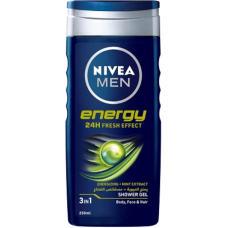 Nivea For Men Shower Gel Energy 250Ml x 6