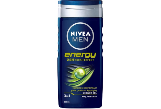 Nivea For Men Shower Gel Energy 250Ml x 6