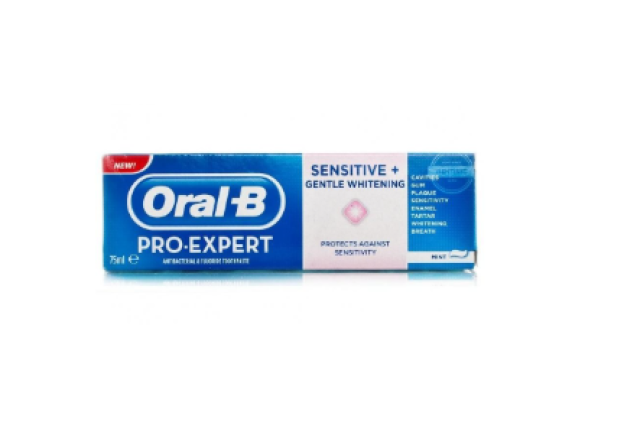 Oral-B Pro Expert Sensitive And Gentle Toothpaste Whitening 75Ml x 12