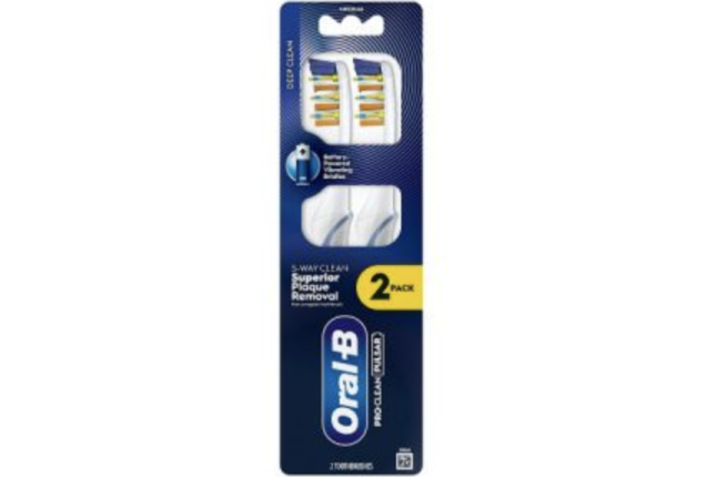 Oral-B Toothbrush Manual Pulsar Pro Clean Medium 2 x 6