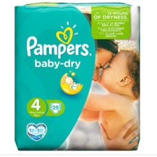 Pampers Baby Dry Size 4 Carry Pack 25 x 