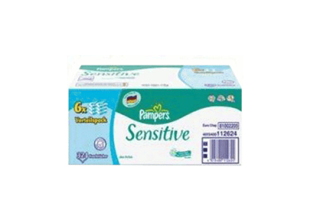 Pampers Baby Wipes Sensitive 52 x 12