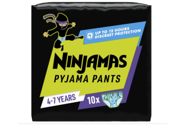 Pampers Ninjamas Pyjama Pants Size 7 Pull On 10 x 6