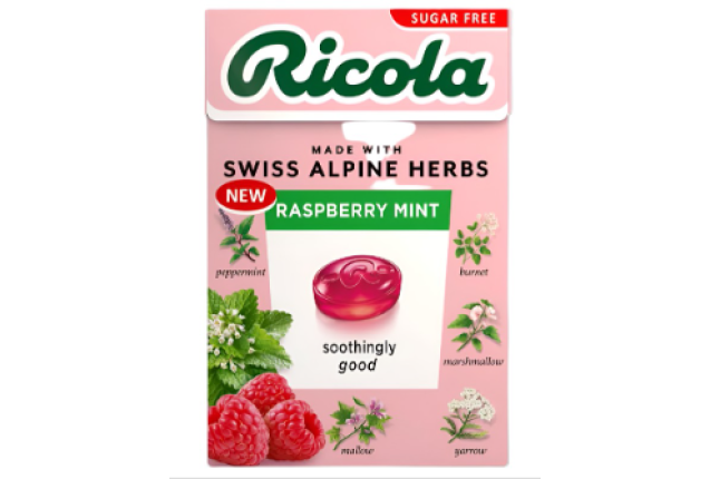 Ricola Lozenges Sugar Free Raspberry Mint 45G x 20