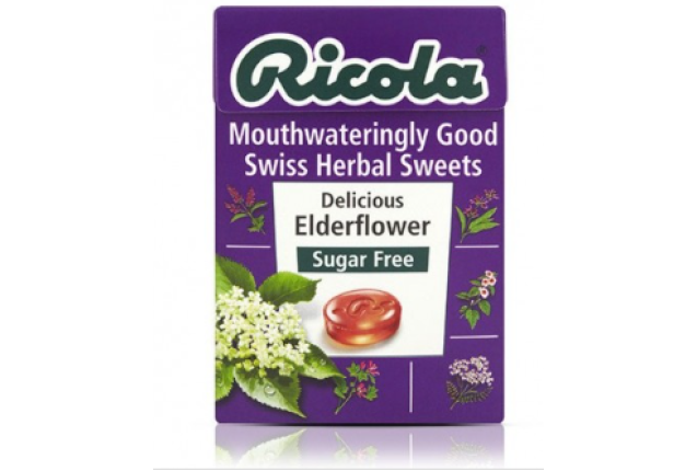 Ricola Swiss Herb Drops Elderflower 45G x 20