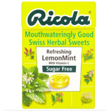 Ricola Swiss Herb Drops Lemon Mint 45G x