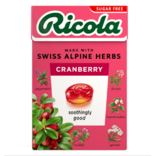 Ricola Swiss Herb Drops Sugar-Free Cranb
