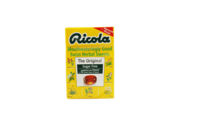 Ricola Swiss Herb Drops Sugar-Free Original Herb Box With Stevia 45G x 20